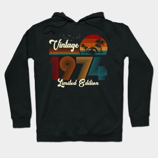 Vintage 1974 Shirt Limited Edition 46th Birthday Gift Hoodie